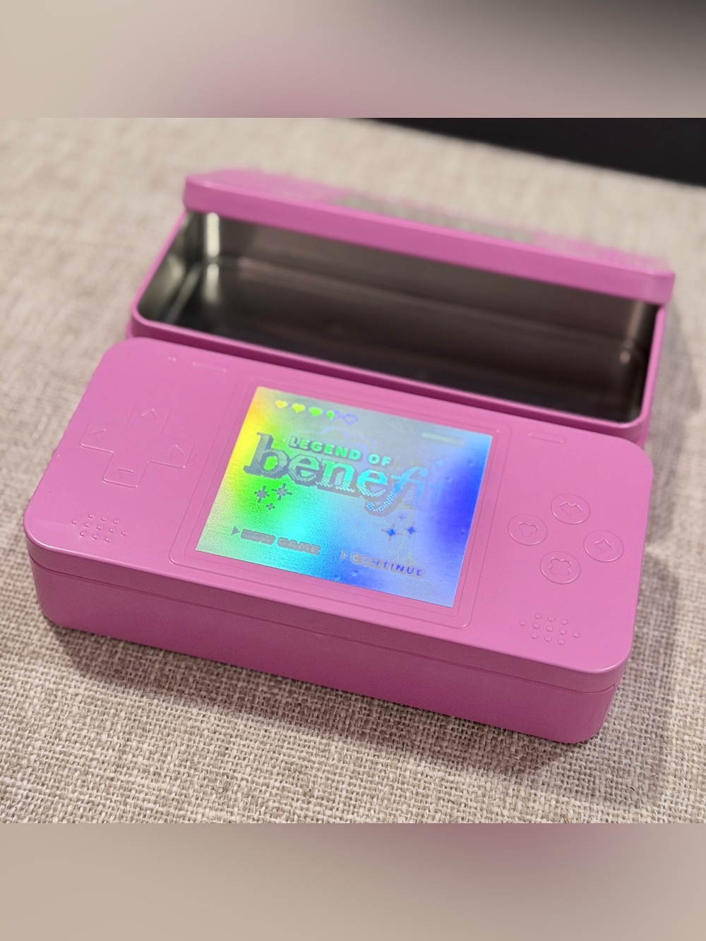 Limited Edition Legend of Benefit Pink 2-Piece Makeup Brush Gift Holder Set